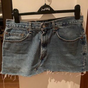 Levi's Blue Denim Mini Skirt
